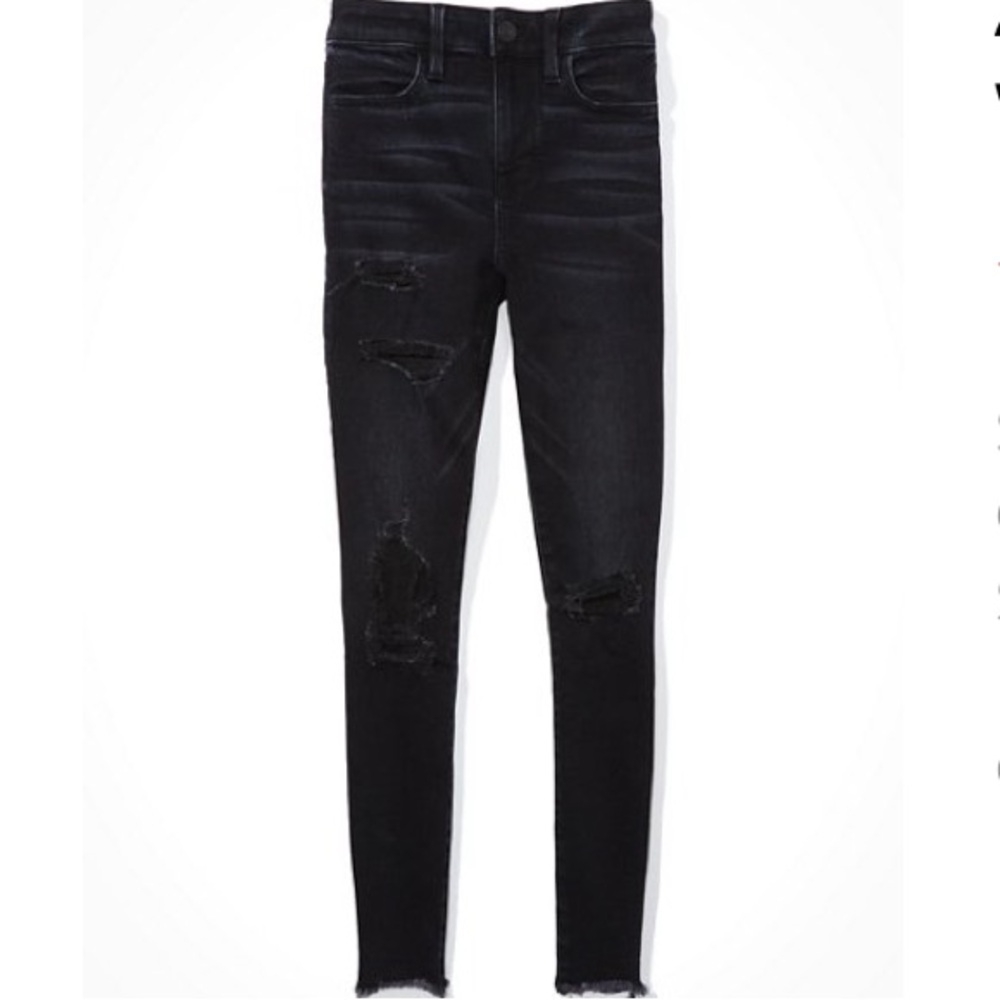 AE High Waisted Jeggings Black Women’s Size 18 Regular